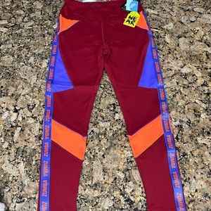 Zumba Burgundy High Waisted Leggings